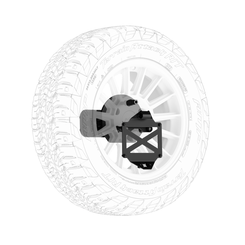 Body Armor 4x4 16-23 Toyota Tacoma/10-24 4Runner Pro Series II Tire Carrier W/ License Plate Holder Secondary image