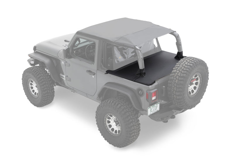 Bestop 18-26 Jeep Wrangler JL 2-Door Duster Deck Cover (Black Diamond) Secondary image