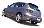 Borla Mazda3 Catback Exhaust on a Mazda3 hatchback.