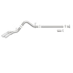 MagnaFlow 08-17 Ford F-250/F-350/F-450 4.6L/6.7 DPF-Back SS 4in Dual Single Passenger Side Rear Exit exhaust system components
