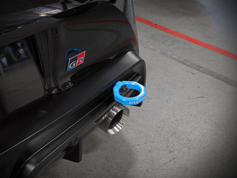 aFe Control Rear Tow Hook Blue 20-21 Toyota GR Supra (A90) Secondary image