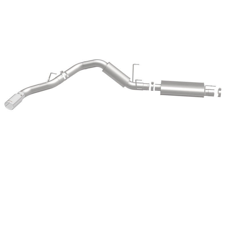 MagnaFlow Cat-Back, SS, 4in, Single Pass Side Rear Exit 5in Tip 14-15 Ram 2500 6.4L V8 CC LB/MC SB exhaust system.