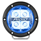 Rigid Industries 360-Series 4in LED Off-Road Spot Beam - RGBW (Pair) with blue backlighting