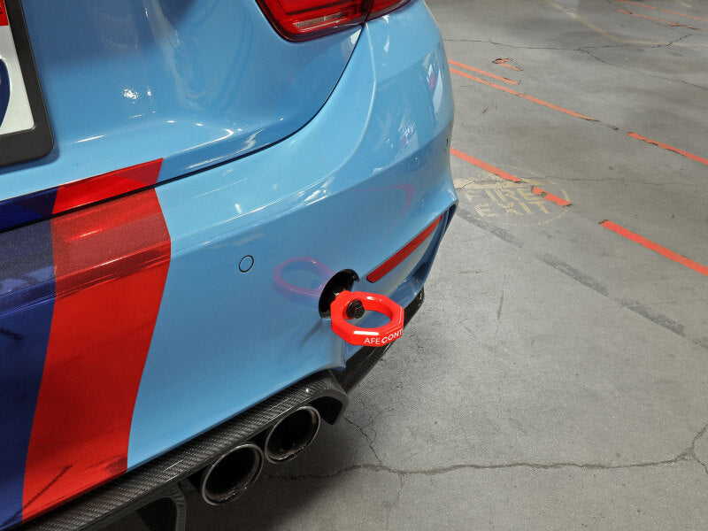 aFe Control Rear Tow Hook Red BMW F-Chassis 2/3/4/M Secondary image