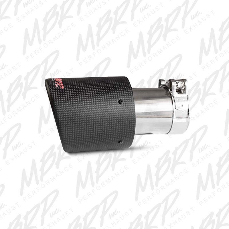 MBRP Universal Carbon Fiber Tip 4in OD/3in Inlet/7.7in L Secondary image