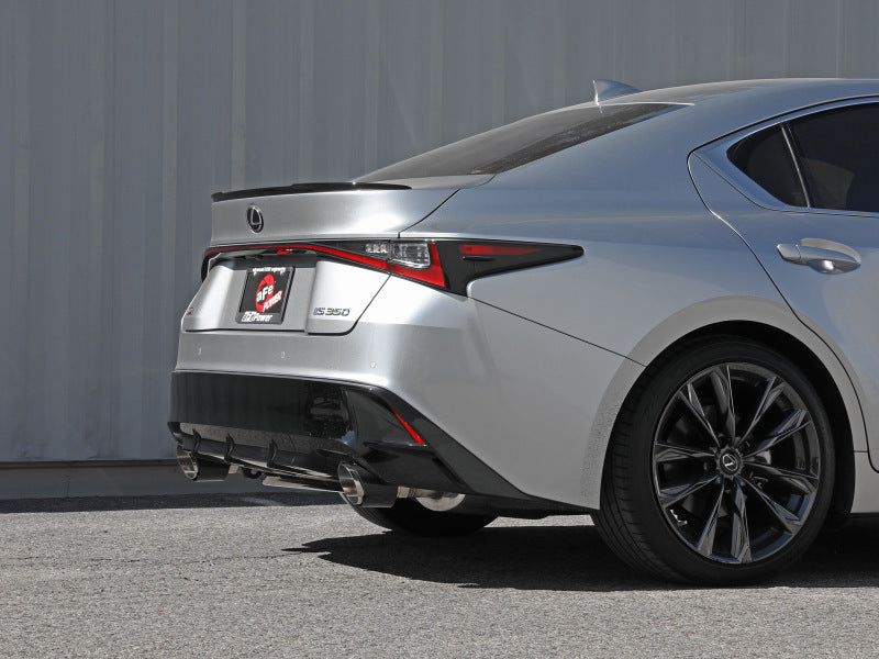 aFe Lexus IS350 14-22 V6-3.5L Takeda Axle-Back Exhaust System- Carbon Fiber Tip Secondary image