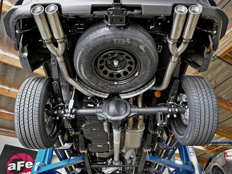 aFe Vulcan Series 4-3in 304SS Exhaust Cat-Back w/ Pol Tips 2019 GM Silverado/Sierra 1500 V8-6.2L Secondary image