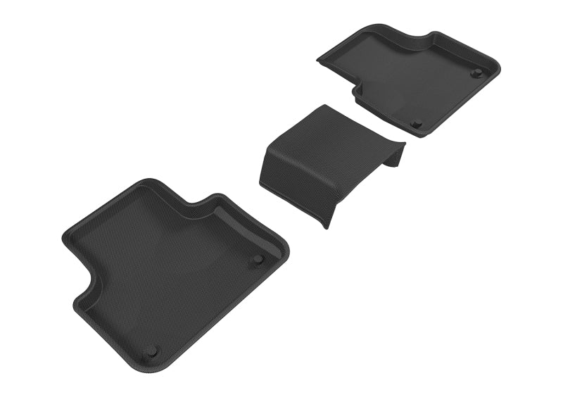 3D MAXpider 2017-2020 Audi Q7/Q8 Kagu 2nd Row Floormats - Black Main image