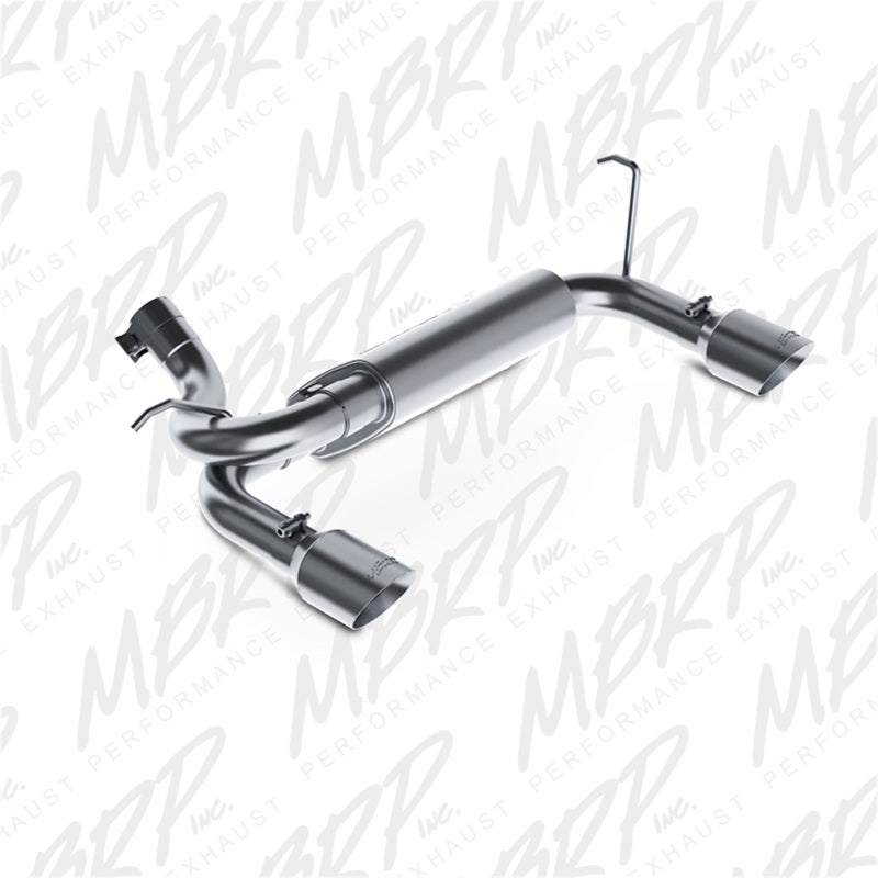 MBRP 07-14 Jeep Wrangler/Rubicon 3.6L/3.8L V6 Axle-Back Dual Rear Exit T409 Performance Exhaust Sys Secondary image