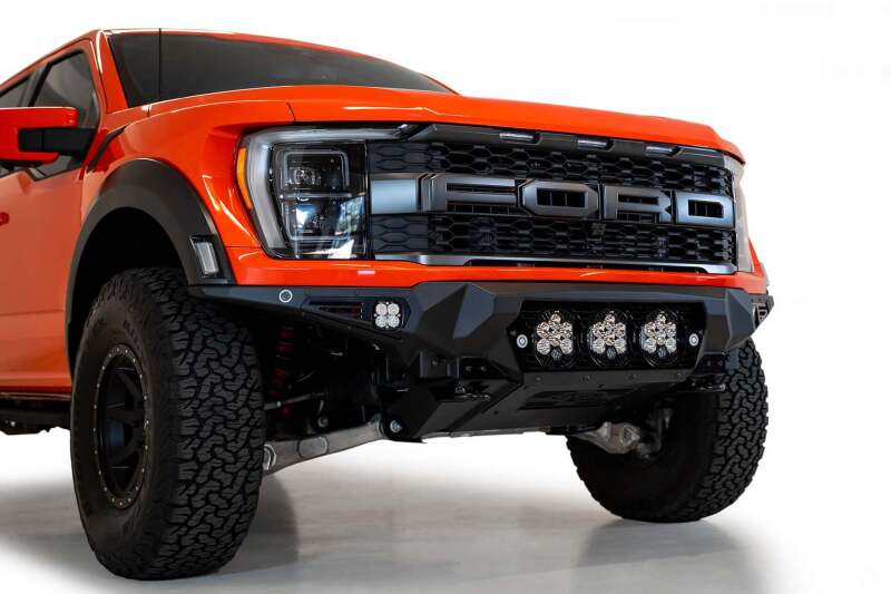 Addictive Desert Designs 2021+ Ford Raptor Bomber Front Bumper w/ 3 Baja Designs LP6 Light Mounts Secondary image
