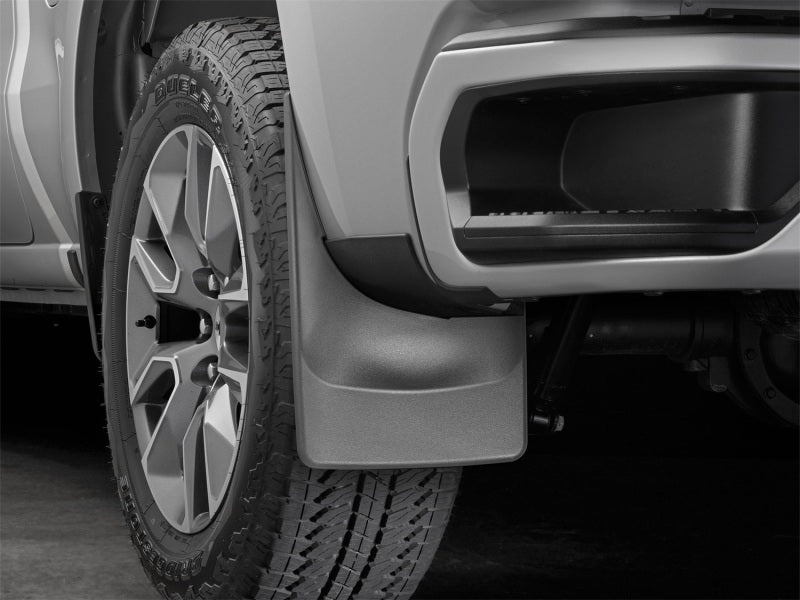 WeatherTech 2019+ Chevrolet Silverado 1500 Crew Cab No Drill MudFlaps - Black Secondary image