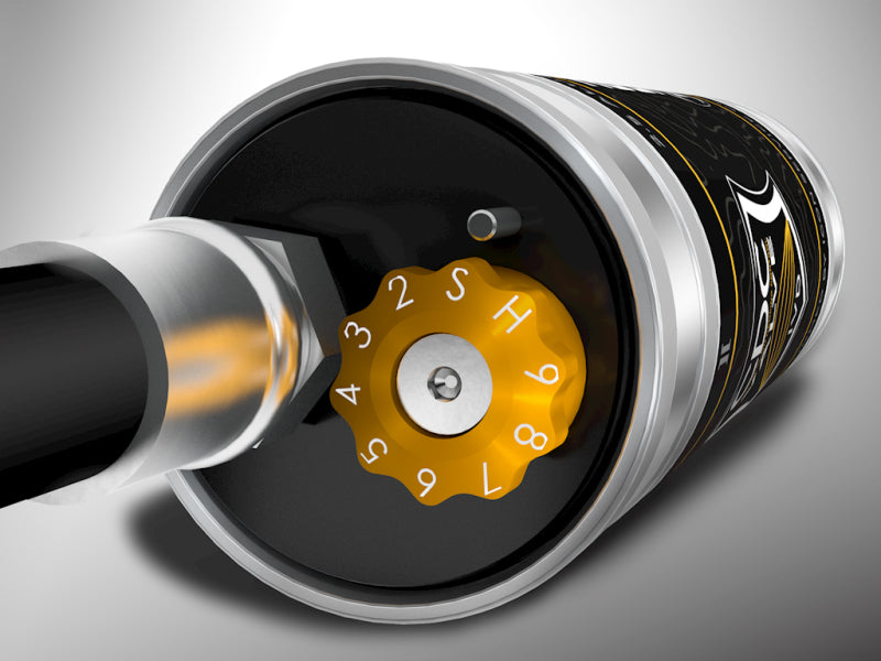 ICON 2005+ Toyota Tacoma 0-1.5in Rear 2.5 Series Shocks VS RR CDCV - Pair close-up image of shock adjustment dial.
