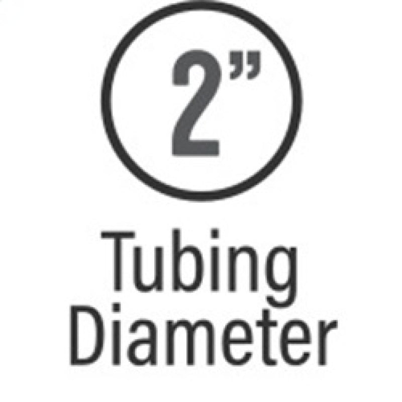 2-inch tubing diameter for MagnaFlow exhaust systems.