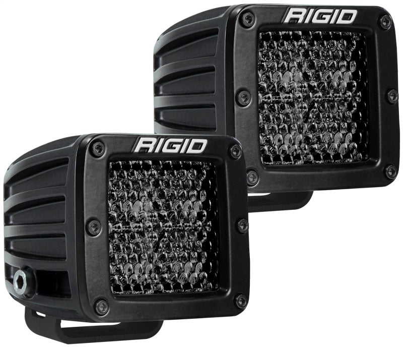 Rigid Industries D Series PRO Midnight Edition - Spot - Diffused - Pair for offroad lighting and electrical upgrades Main image
