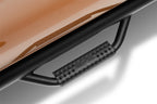 N-Fab Nerf Step 2019 Ford Ranger Crew Cab - Tex. Black - Cab Length - 3in. close-up view of hoop step design.