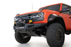 Addictive Desert Designs 22-23 Ford Bronco Raptor Rock Fighter Skid Plate with off road parts and accessories.
