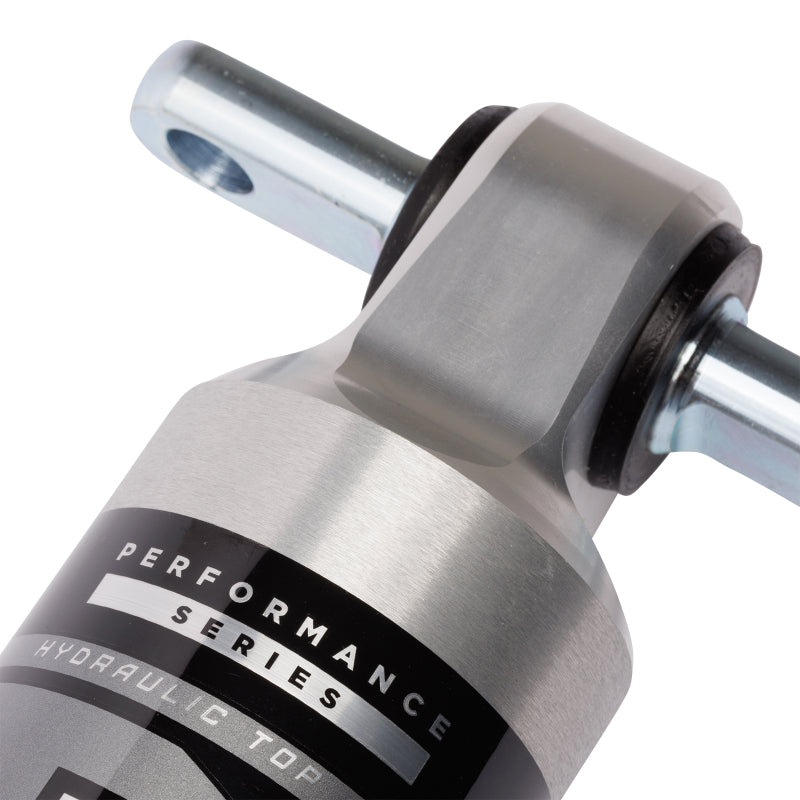 Fox 2020+ GMC Sierra 2500/3500 HD 0-1in Lift Front 2.5 Performance Series Smooth Body IFP HTO Shock close-up