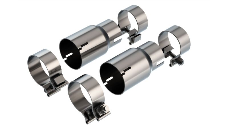 Borla 21-22 MUSTANG MACH 1 5.0L V8 AT/MT RWD 2DR CONNECTING PIPES adapters and clamps for high-performance systems.