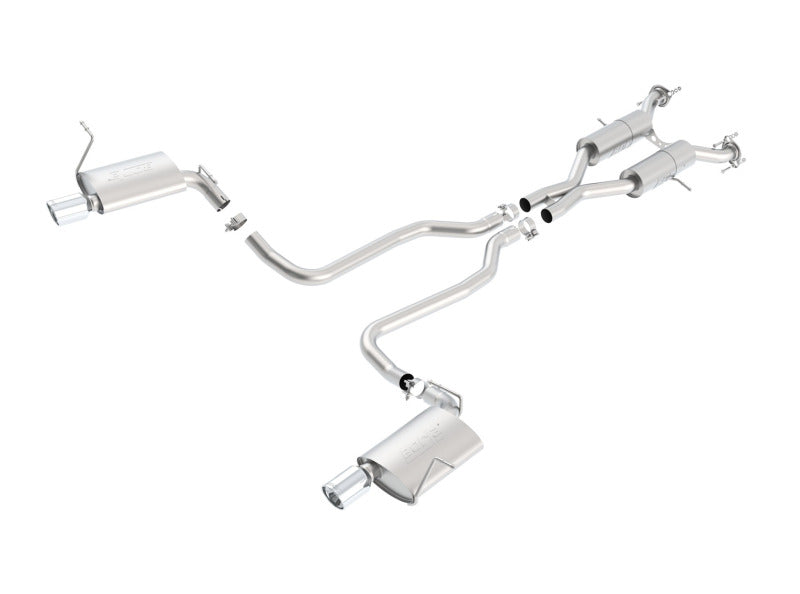 Borla 11-16 Jeep Grand Cherokee Limited/Laredo 5.7L 8cyl 4WD/RWD SS Catback Exhaust for offroad performance upgrades.