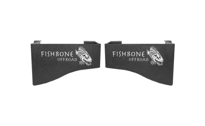 Fishbone Offroad 07-18 Jeep Wrangler JK 4 DR WheelWell Storage Bin - Black Textured Powdercoat Steel Main image