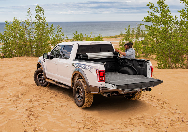 BAK 21-22 Ford F-150 (Incl. 2022 Lightning) Revolver X2 5.7ft Bed Cover in use on off road truck