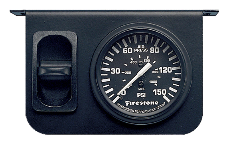 Firestone Air Adjustable Leveling Pneumatic Control Panel w/Single Gauge 0-150psi (WR17602149) for offroad vehicles Main image