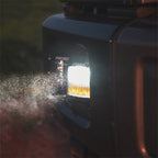 Rigid Industries D-Series SAE Fog Yellow/White Pair in foggy conditions