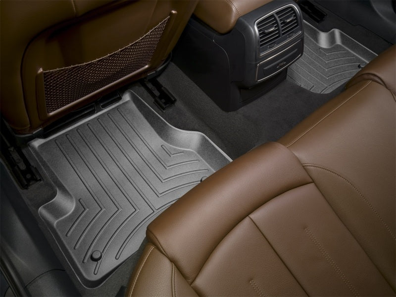 WeatherTech 12+ Audi A6 Rear FloorLiner - Black in car