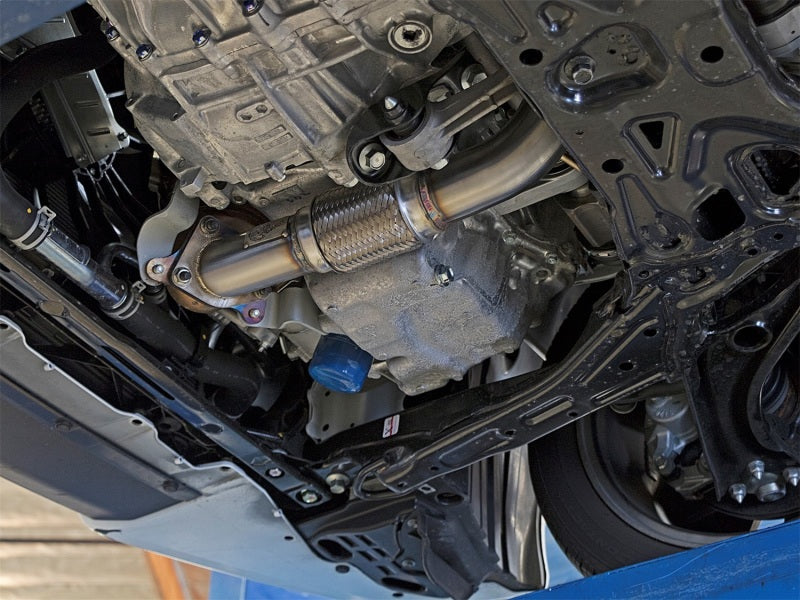 aFe Power Elite Twisted Steel 16-17 Honda Civic I4-1.5L (t) 2.5in Rear Down-Pipe Mid-Pipe Secondary image