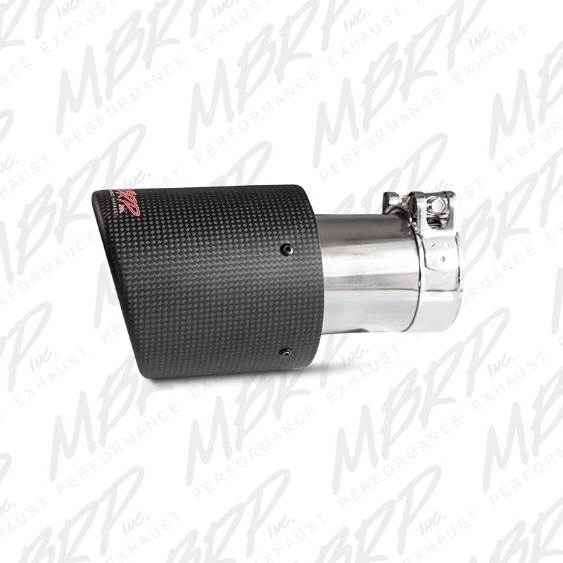 MBRP Universal Carbon Fiber Tip 4in OD / 2.5in Inlet / 7.7in L Secondary image