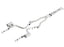 Borla 15-16 Dodge Charger Hellcat 6.2L V8 ATAK Catback Exhaust w/ Valves No Tips Factory Valance parts and components