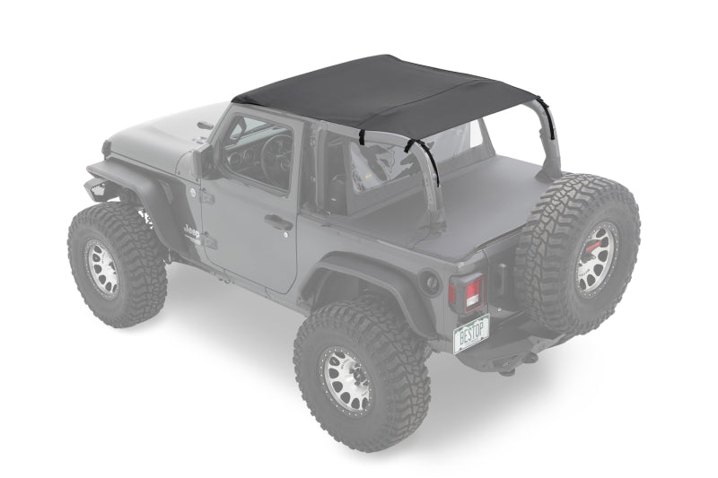 Bestop 18-23 Jeep Wrangler JL 2-Door Header Safari Bikini (Black Diamond) Secondary image
