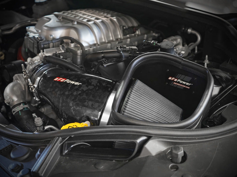 aFe 2021 Dodge Durango SRT Hellcat Track Series Carbon Fiber Cold Air Intake System w/ Pro DRY S Secondary image