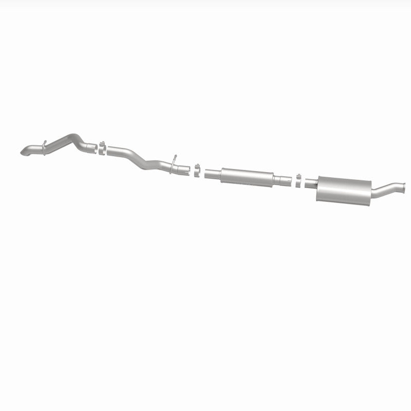 MagnaFlow 19+ Jeep Wrangler JL Overland Series Cat-Back Performance Exhaust System installed view