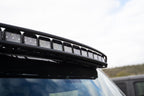 DV8 21+ Ford Bronco Curved Light Bracket for 12 3in. Pod Lights mounted with LED lights