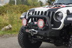 ARB Bar Jl T/Stubby with winch, offroad lights, and rugged tires
