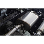MagnaFlow 22+ Toyota Tundra Street Series 3in Dual Driver Side Rear Cat-Back Exhaust close-up image