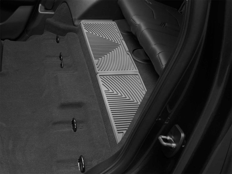 WeatherTech 15-20 Chevrolet Tahoe Rear Rubber Mats - Grey Secondary image