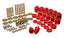 Energy Suspension 1in Body Lift Kit - Red components for offroad performance upgrades
