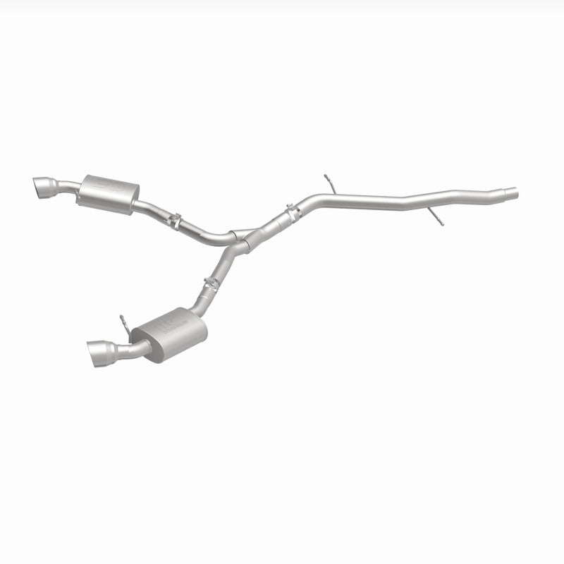 MagnaFlow 18-19 Audi A5 Dual Exit Polished Stainless CatBack Exhaust - 3in Main Piping Diameter for performance upgrades