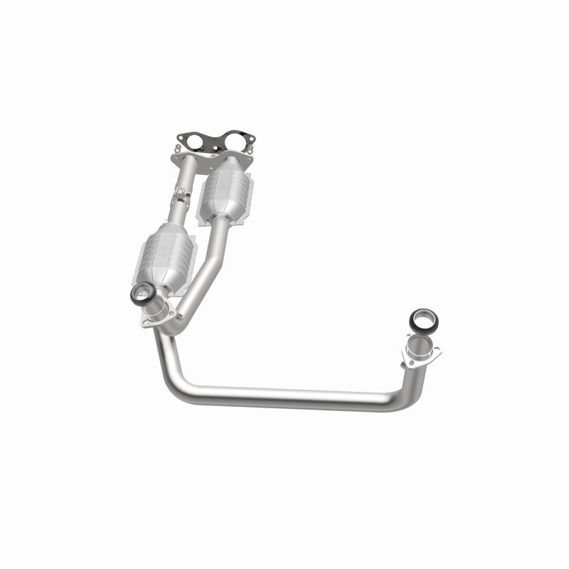 MagnaFlow Conv DF GM Truck/Suv Dual Outlet 96 exhaust system for off road parts.