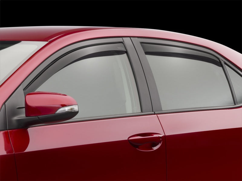 WeatherTech 14-19 Toyota Corolla (Incl. iM) Front&Rear Side Window Deflectors - Dark Smoke Secondary image
