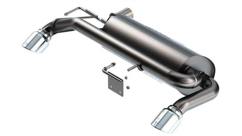 Borla 21-22 Ford Bronco 2.7L V6 4WD S-Type Axle Back Exhaust w/ Bright Chrome Tips Main image
