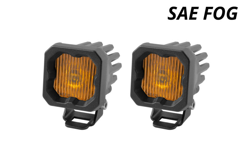 Diode Dynamics Stage Series C1 LED Pod - Yellow SAE Fog Standard ABL (Pair) Secondary image