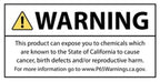WARNING: Product exposure may cause cancer & reproductive harm