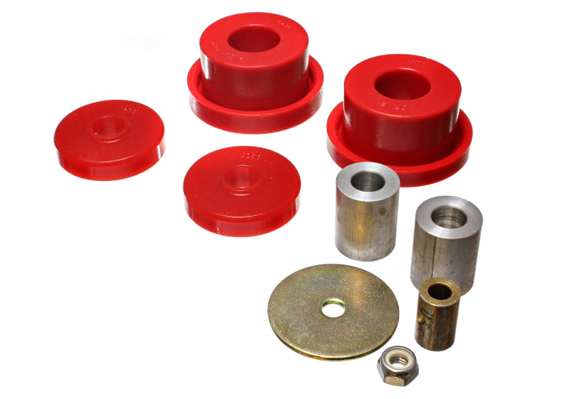 Energy Suspension 08-10 Chrysler Challenger/07-10 Charger RWD Red Rear Diff Mount Bushing Set Secondary image