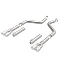 MagnaFlow Axle-Back, SS, 3in, Quad Split Rear 3.5 Tips 2015 Dodge Challenger incl SRT Hellcat - performance exhaust system