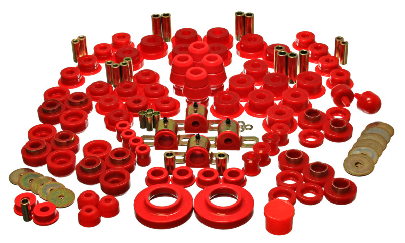 Energy Suspension 97-06 Jeep Wrangler TJ Red Hyper-Flex Master Bushing Set Secondary image