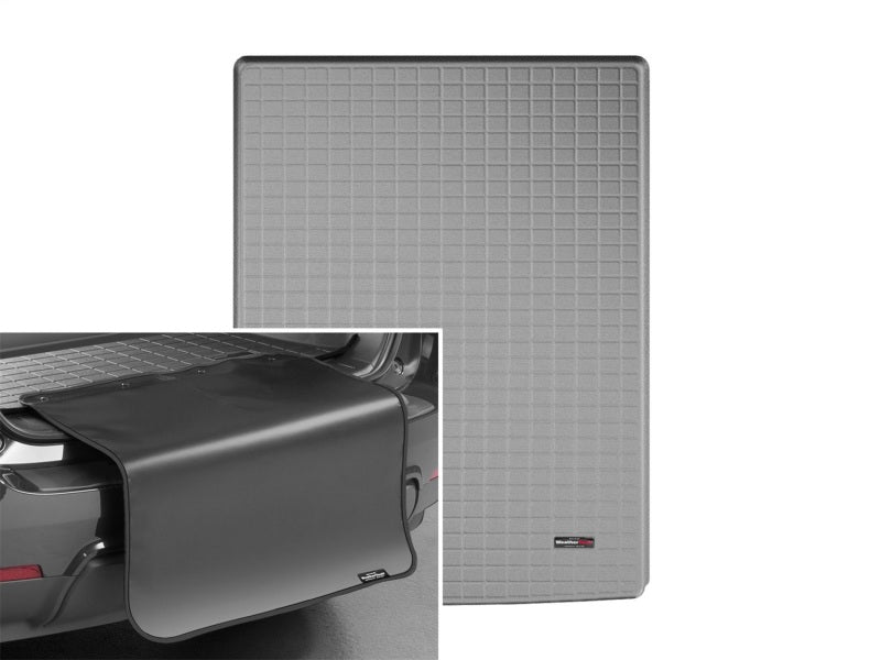 WeatherTech 15+ Cadillac Escalade ESV Cargo Liner w/ Bumper Protector - Grey Secondary image