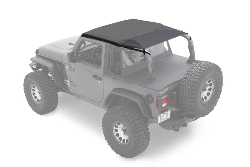 Bestop 18-23 Jeep Wrangler JL 2-Door Header Safari Cable Style Bikini (Black Diamond) Secondary image
